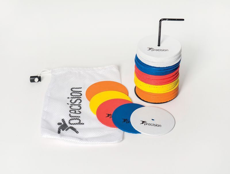 Small Rubber Discs Mixed Colours - Pack of 50